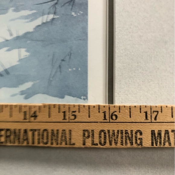 Winter Landscape Framed Artwork Signed - Picture 11 of 16